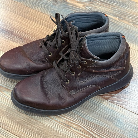 Clark’s 12M w Ortholite Men's Brown Leather Casual Lace Up Boots - Picture 1 of 7